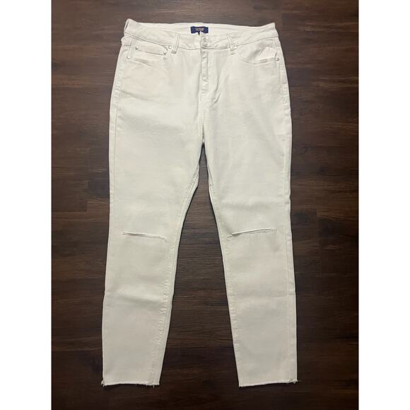 Cavalli Class Women Cut Wide Crop Pants White Size 32 - Picture 1 of 4